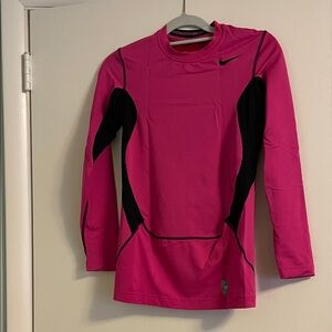 Nike Fuchsia and Black Performance Top